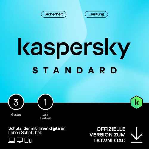 Kaspersky Standard für 3 PC - 1Jahr